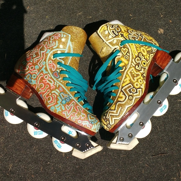 JACKSON Shoes - Keith Haring Off-Ice/Picskate Roller Skates 6B